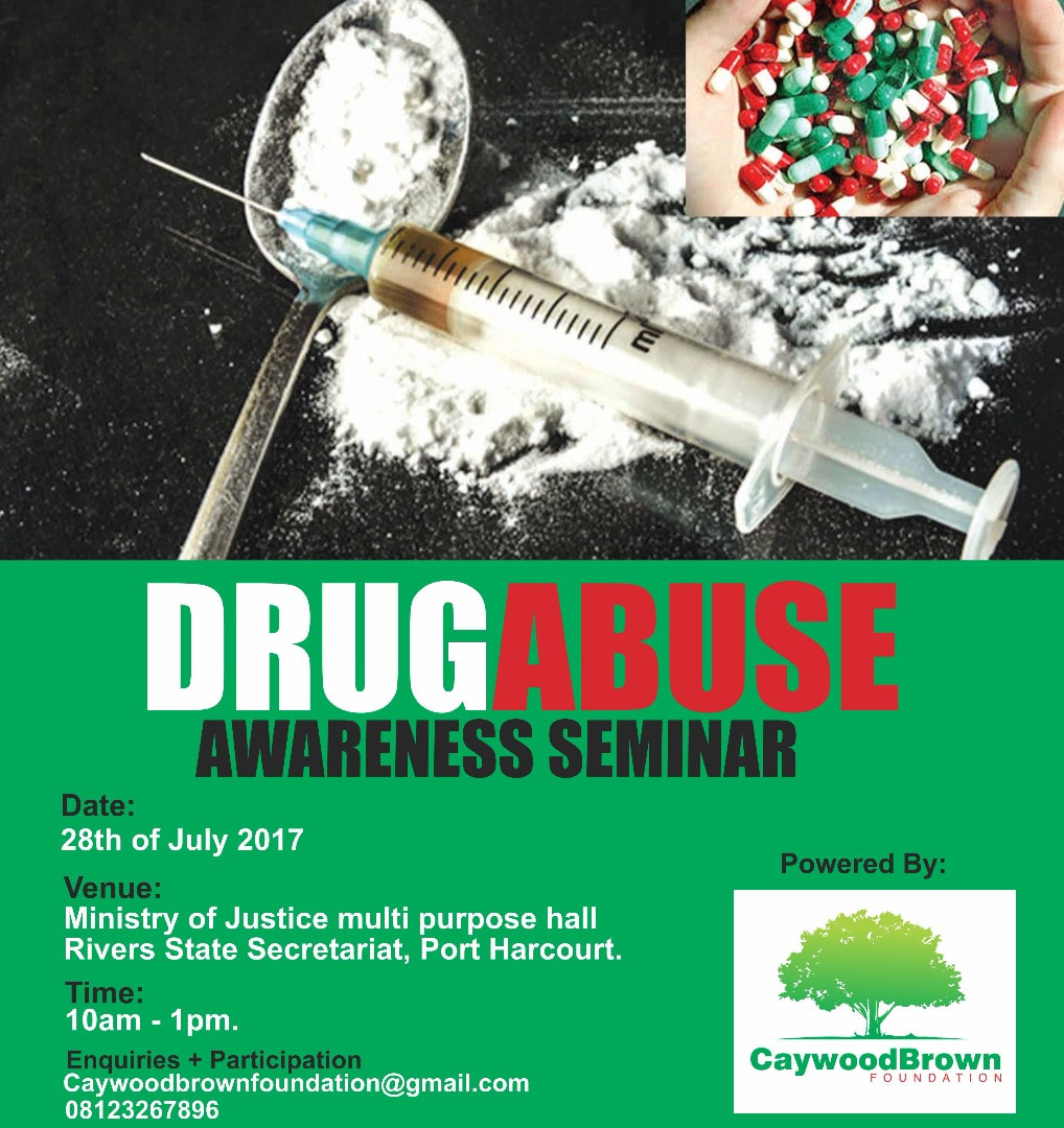 DRUG ABUSE AWARENESS: July 28th 2017