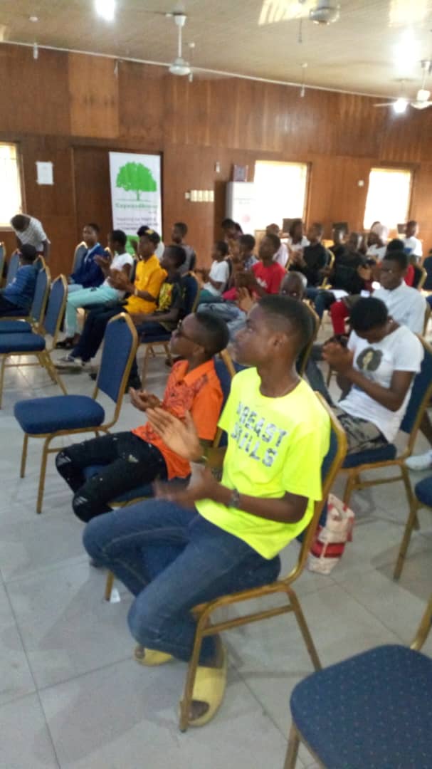 Full group of pupils, parents, and CBF staff at the closing of the Summer Holiday Skills Development Programme