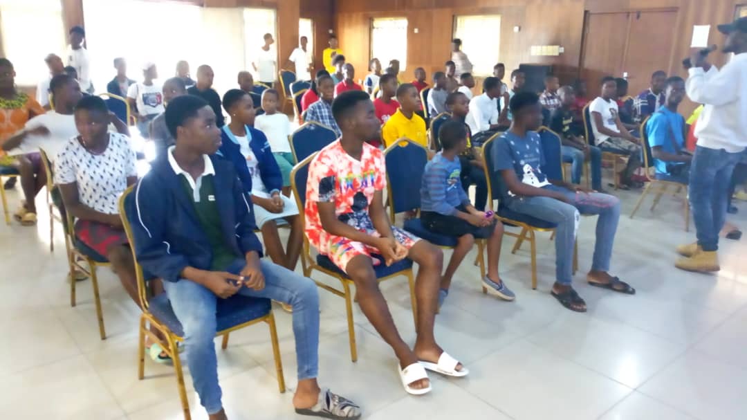 Participants applauding during a session of the CBF Summer Holiday Skills Development Programme